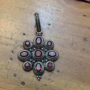 Sterling Garnet Pendant